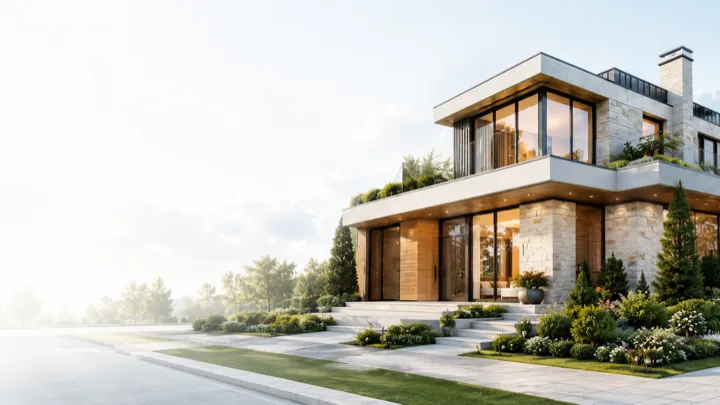 Sample home exterior used in the Home Analysis Report preview