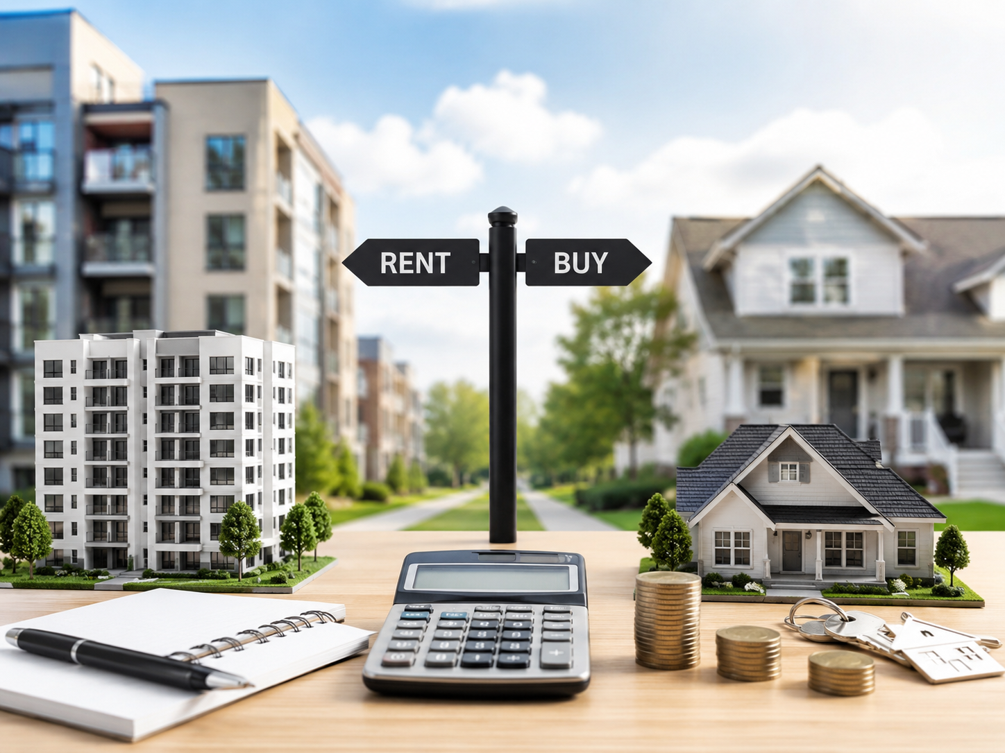 Rent versus buy break-even comparison for a 2026 housing decision